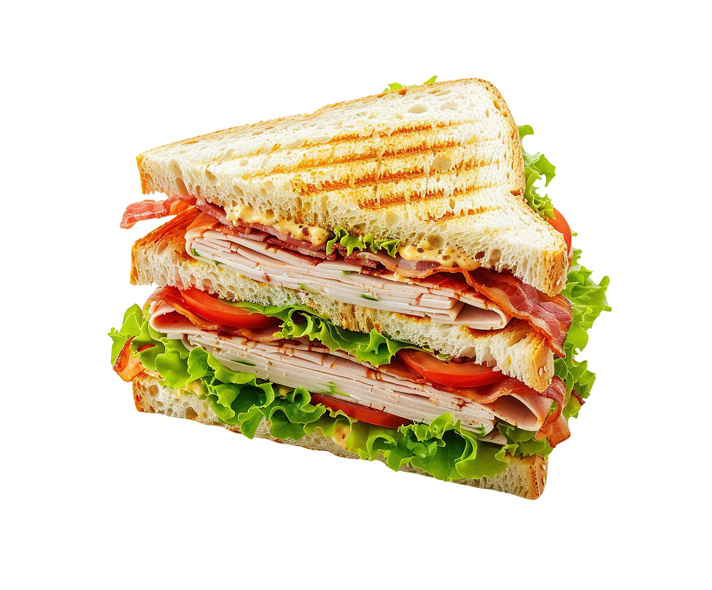 Turkey club sandwich
