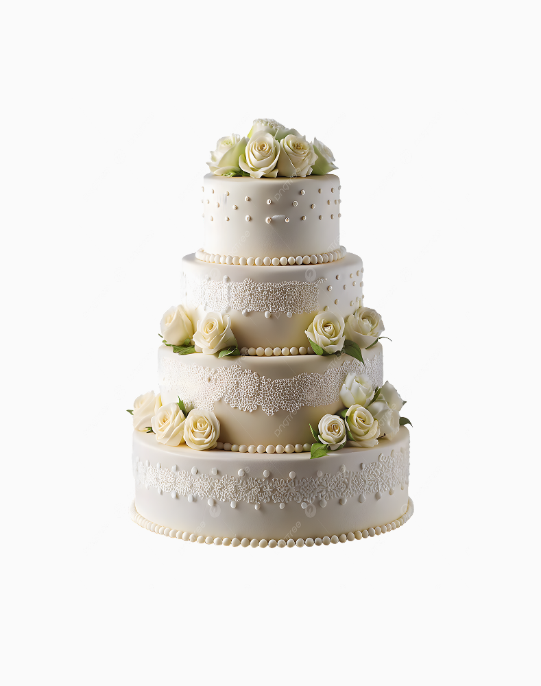 Luxury Floral Wedding Cake