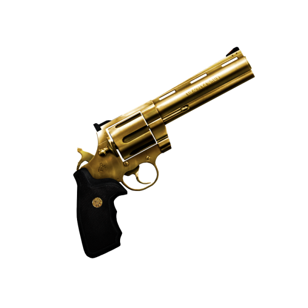 Golden Magnum Revolver