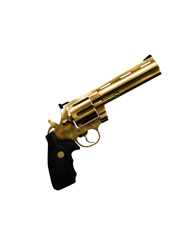 Golden Magnum Revolver