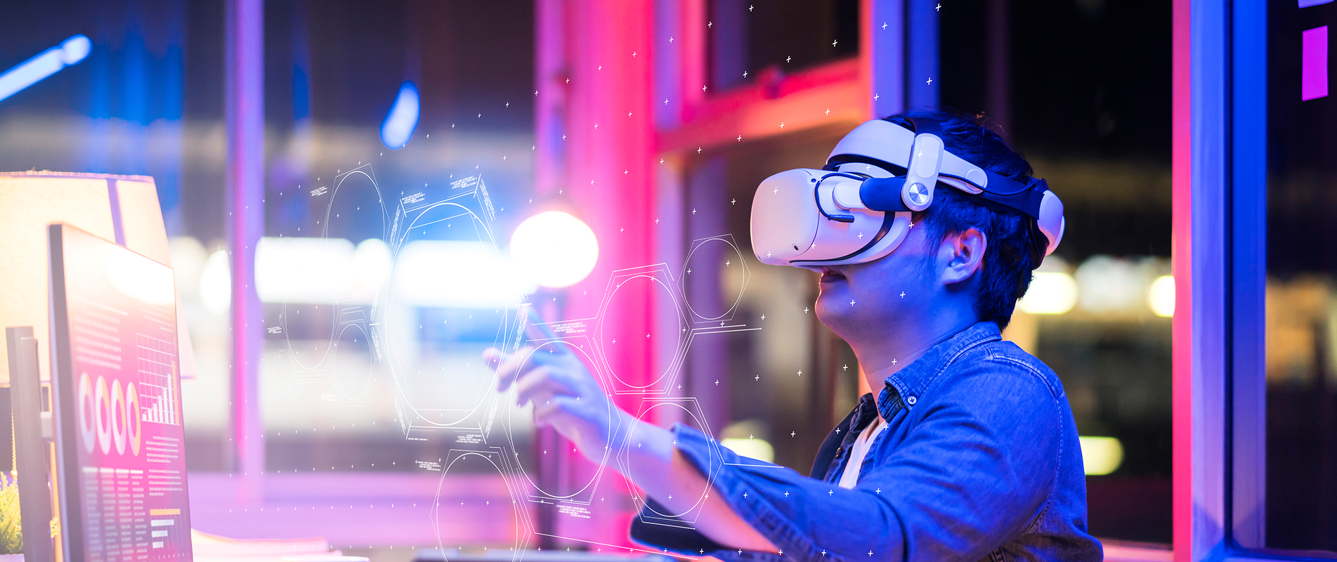 asian-young-male-wearing-wearable-goggle-headset-virtual-online-meeting-digital-space-working-with-3d-augmented-dimension-homecyber-virtual-working-with-virtual-vr-goggle-pc-desktop-device