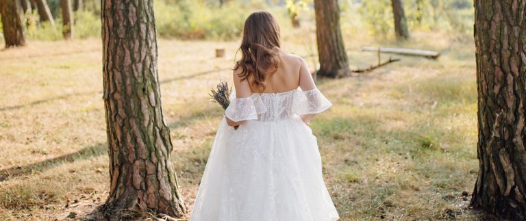 The Blushing Bride With A Bouquet On Hand